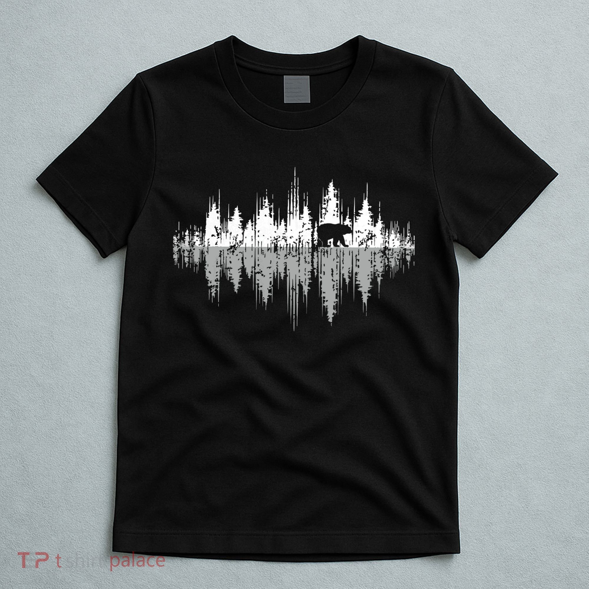 Trees Reflection Wildlife Nature Animal Bear Outdoor Forest T-Shirt