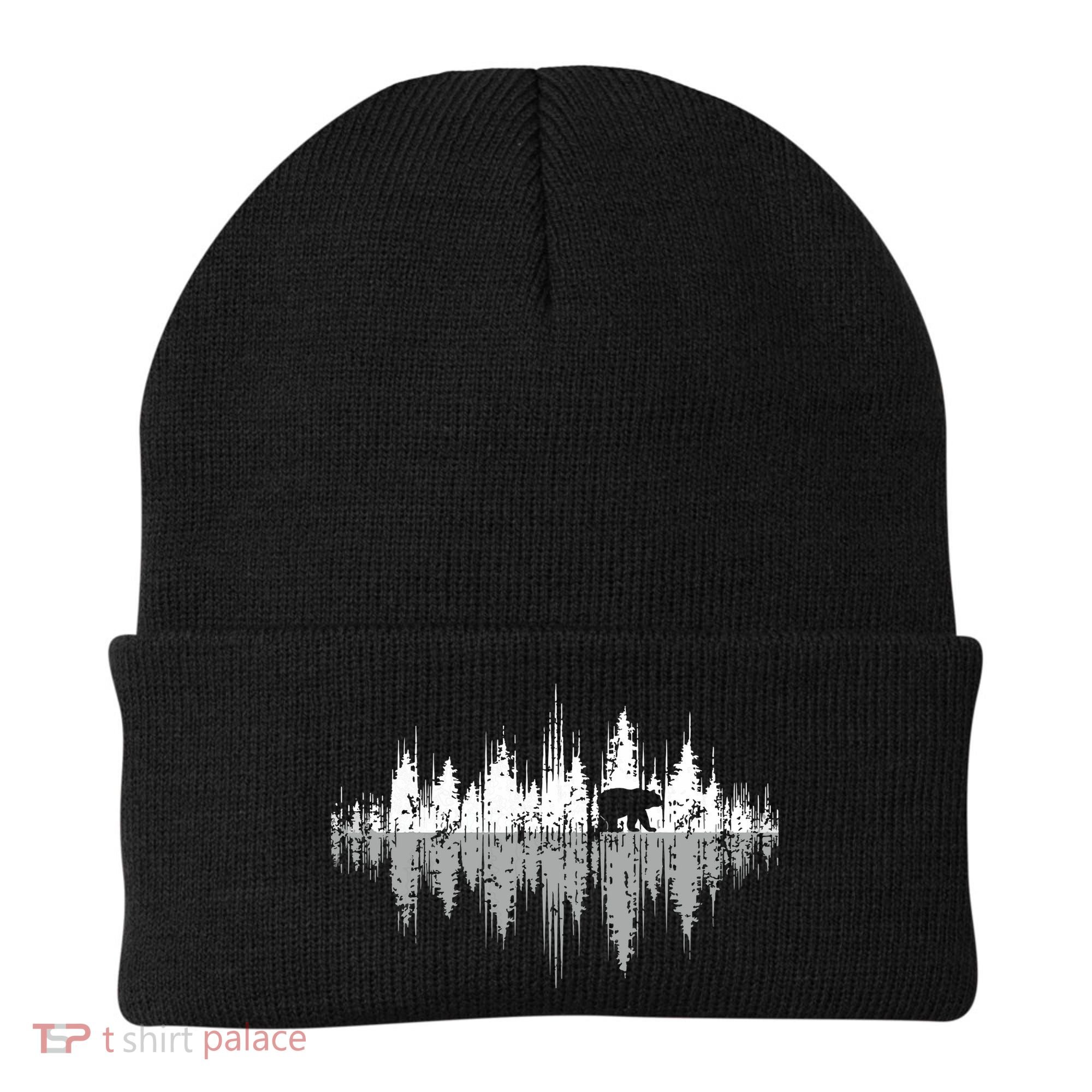 Trees Reflection Wildlife Nature Animal Bear Outdoor Forest Beanie