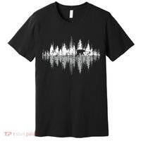 Trees Reflection Wildlife Nature Animal Bear Outdoor Forest Premium T-Shirt thumb 0