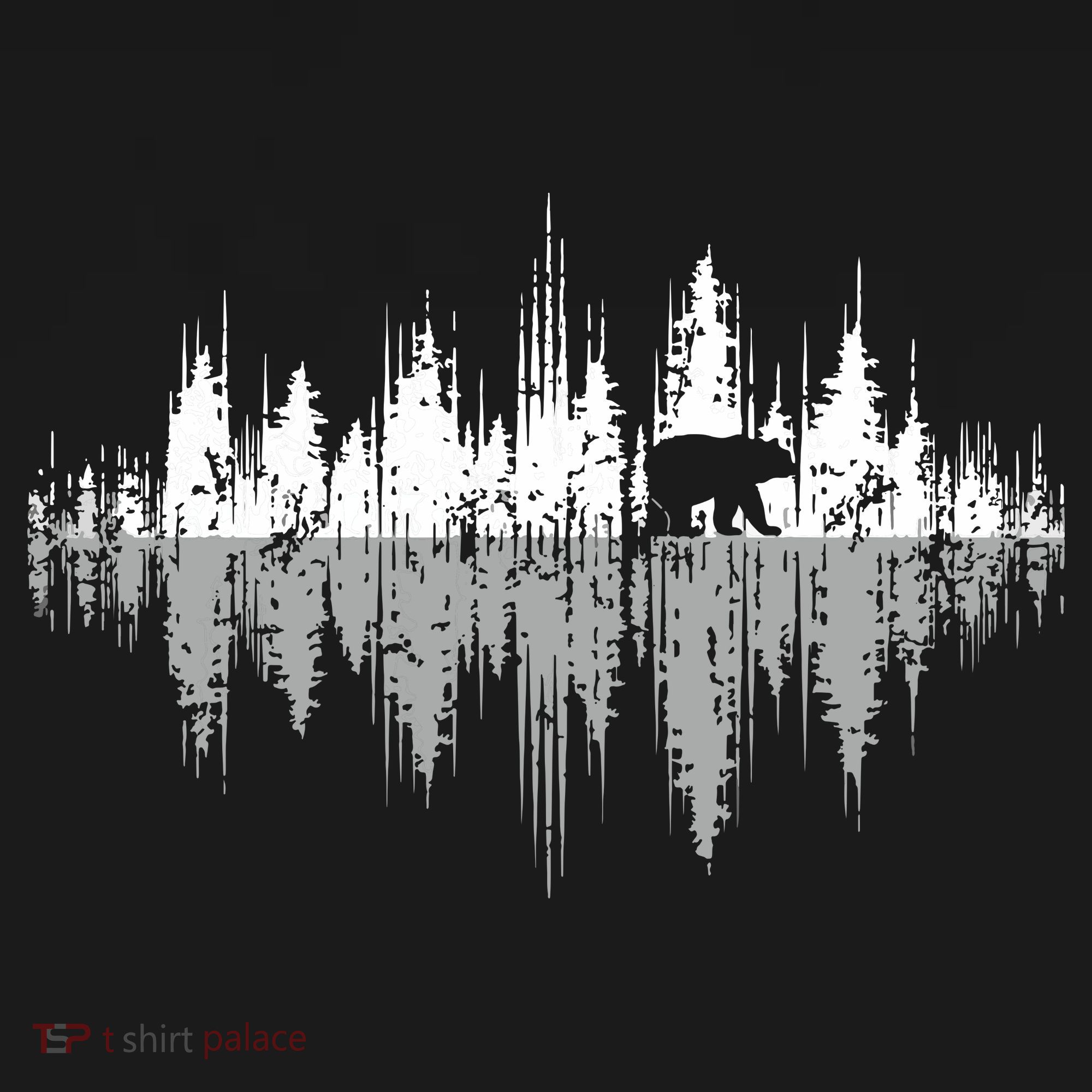 Trees Reflection Wildlife Nature Animal Bear Outdoor Forest Women's Tank Top
