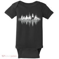 Trees Reflection Wildlife Nature Animal Bear Outdoor Forest Baby Bodysuit thumb 0