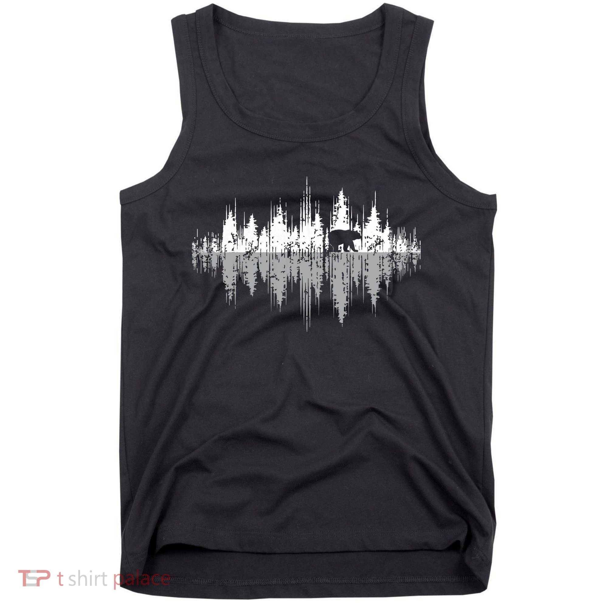 Trees Reflection Wildlife Nature Animal Bear Outdoor Forest Tank Top