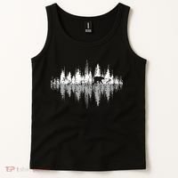 Trees Reflection Wildlife Nature Animal Bear Outdoor Forest Tank Top thumb 2