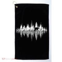 Trees Reflection Wildlife Nature Animal Bear Outdoor Forest Golf Towel thumb 0