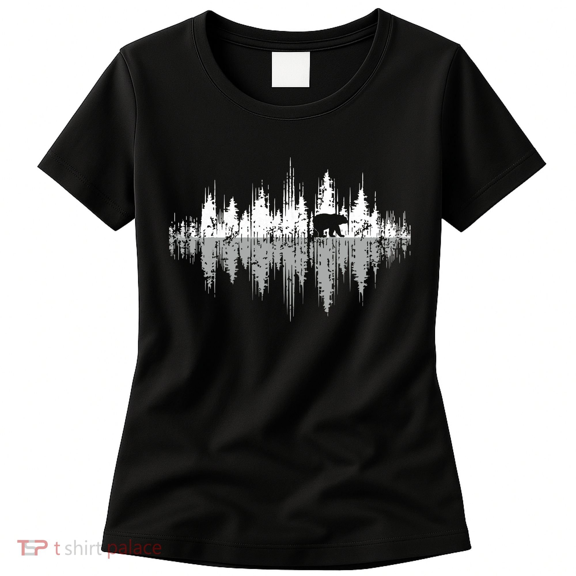 Trees Reflection Wildlife Nature Animal Bear Outdoor Forest Women's T-Shirt