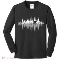 Trees Reflection Wildlife Nature Animal Bear Outdoor Forest Kids Long Sleeve Shirt thumb 0
