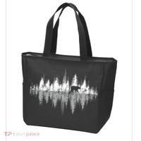 Trees Reflection Wildlife Nature Animal Bear Outdoor Forest Tote Bag thumb 3