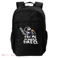 Try Me I'm Queer And Tired Backpack thumb 0