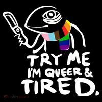 Try Me I'm Queer And Tired Bucket Hat thumb 4