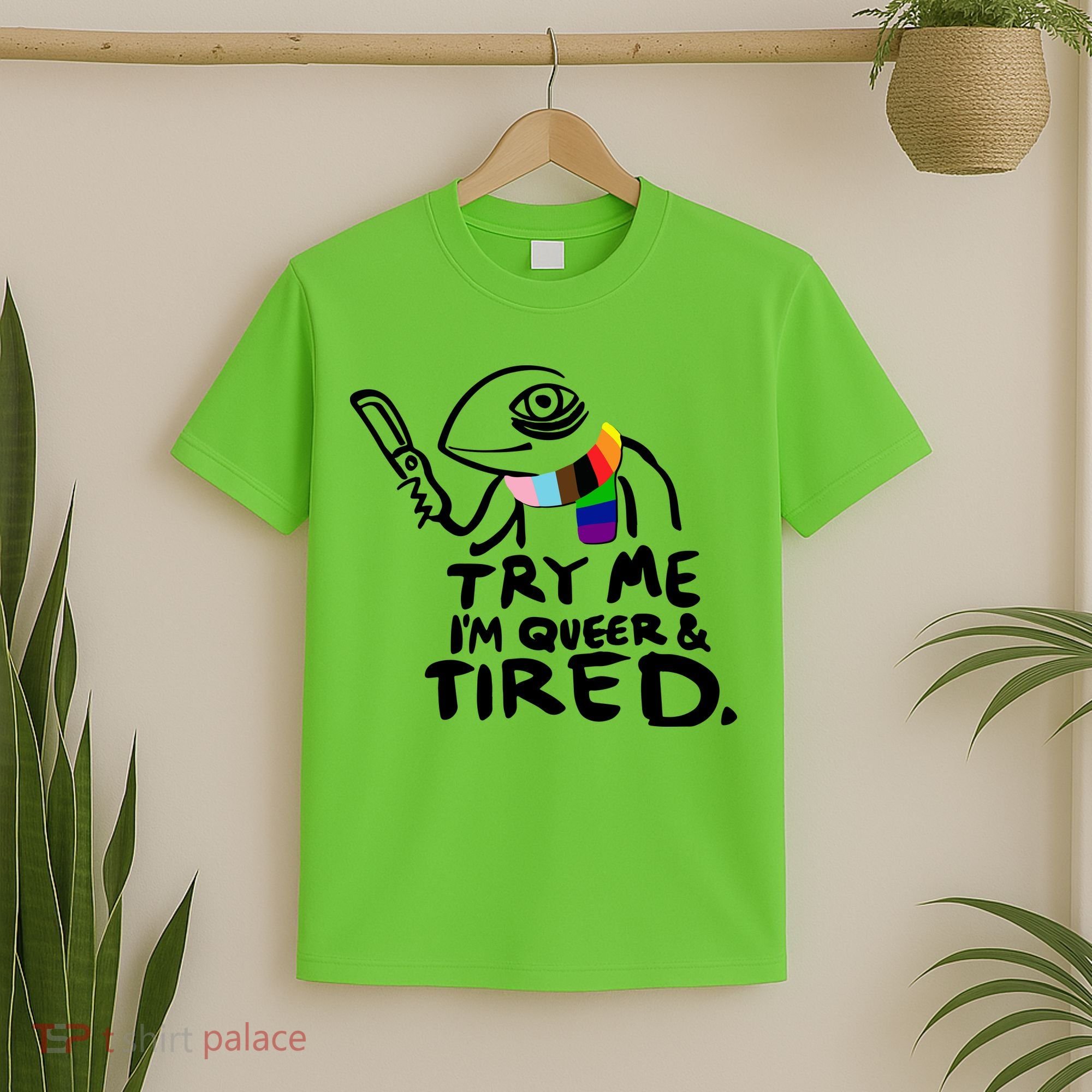 Try Me I'm Queer And Tired T-Shirt