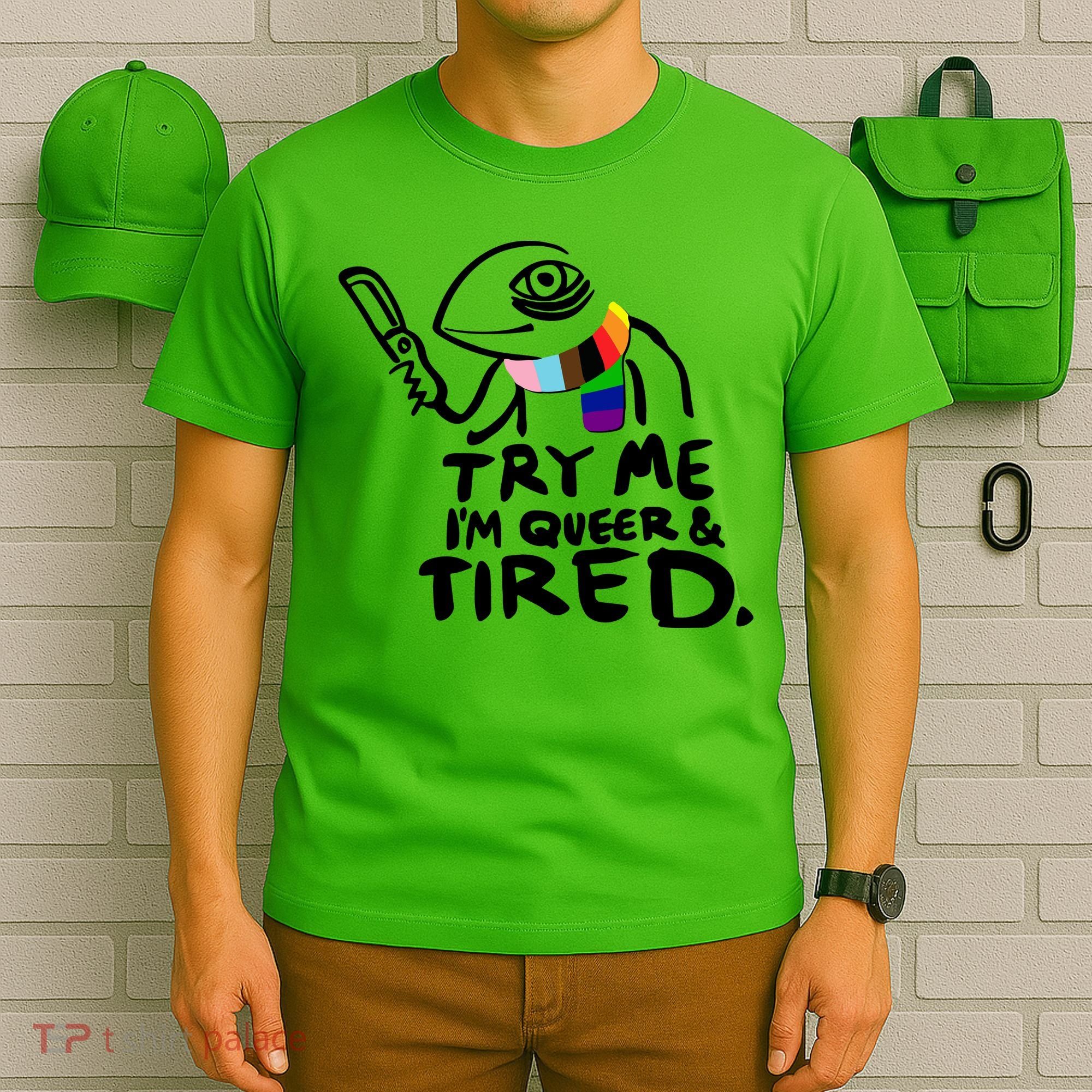 Try Me I'm Queer And Tired T-Shirt