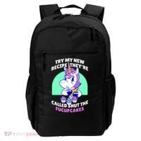 Try My Recipe Shut the Fucupcakes Funny Unicorn Backpack thumb 0