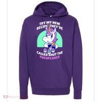 Try My Recipe Shut the Fucupcakes Funny Unicorn Hoodie thumb 0