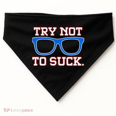 Try Not To Suck Chicago! Baseball Glasses USA-Made Doggie Bandana