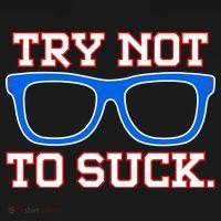 Try Not To Suck Chicago! Baseball Glasses Bucket Hat thumb 4