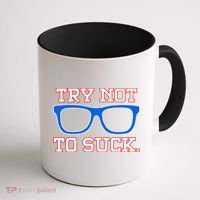 Try Not To Suck Chicago! Baseball Glasses Coffee Mug thumb 1