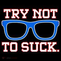 Try Not To Suck Chicago! Baseball Glasses Women's Hoodie thumb 2