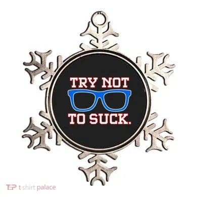 Try Not To Suck Chicago! Baseball Glasses Ornament