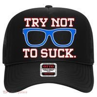 Try Not To Suck Chicago! Baseball Glasses Hat thumb 0