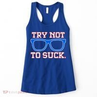 Try Not To Suck Chicago! Baseball Glasses Women's Tank Top thumb 0