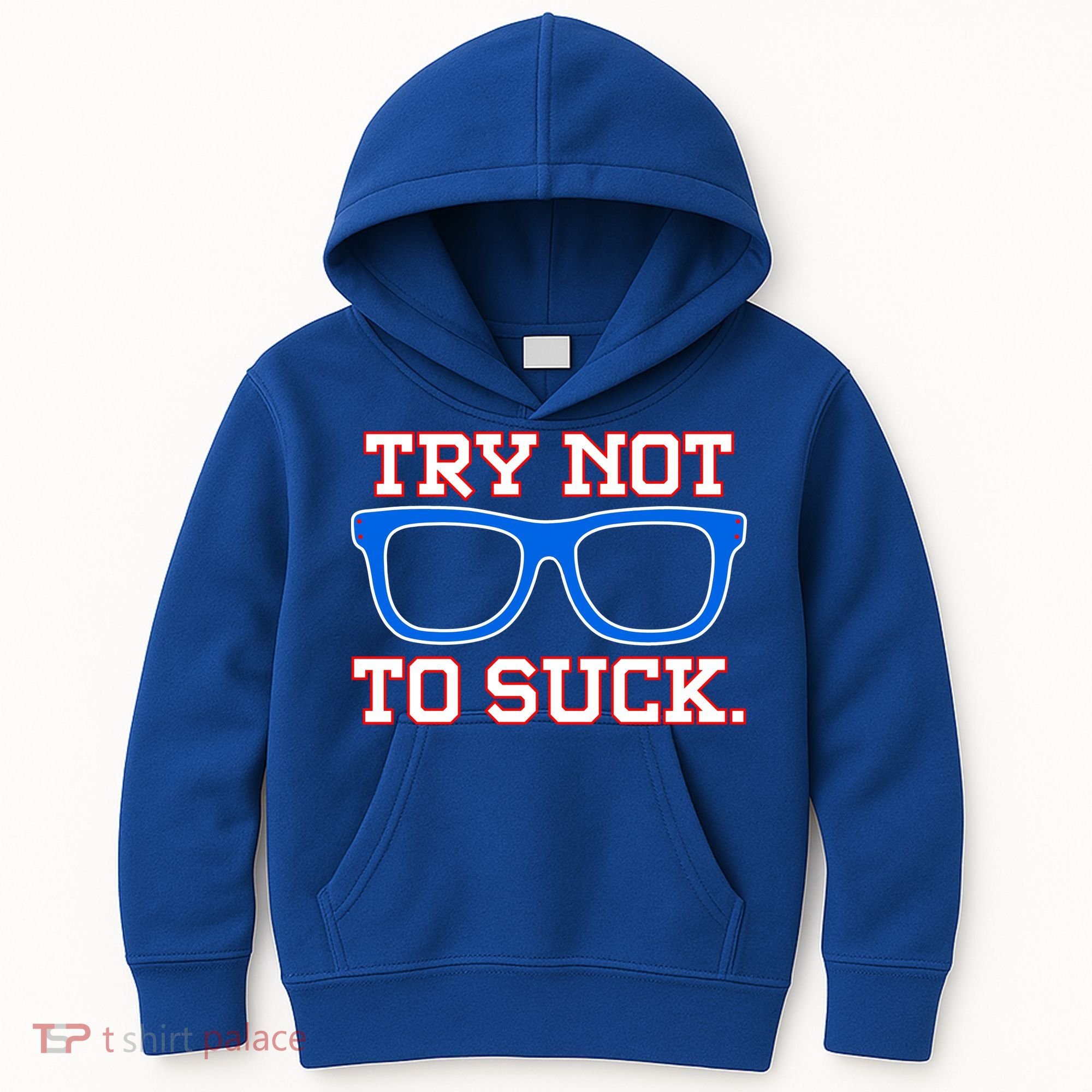 Try Not To Suck Chicago! Baseball Glasses Kids Hoodie