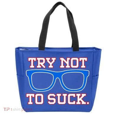 Try Not To Suck Chicago! Baseball Glasses Tote Bag