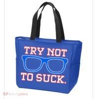 Try Not To Suck Chicago! Baseball Glasses Tote Bag thumb 3