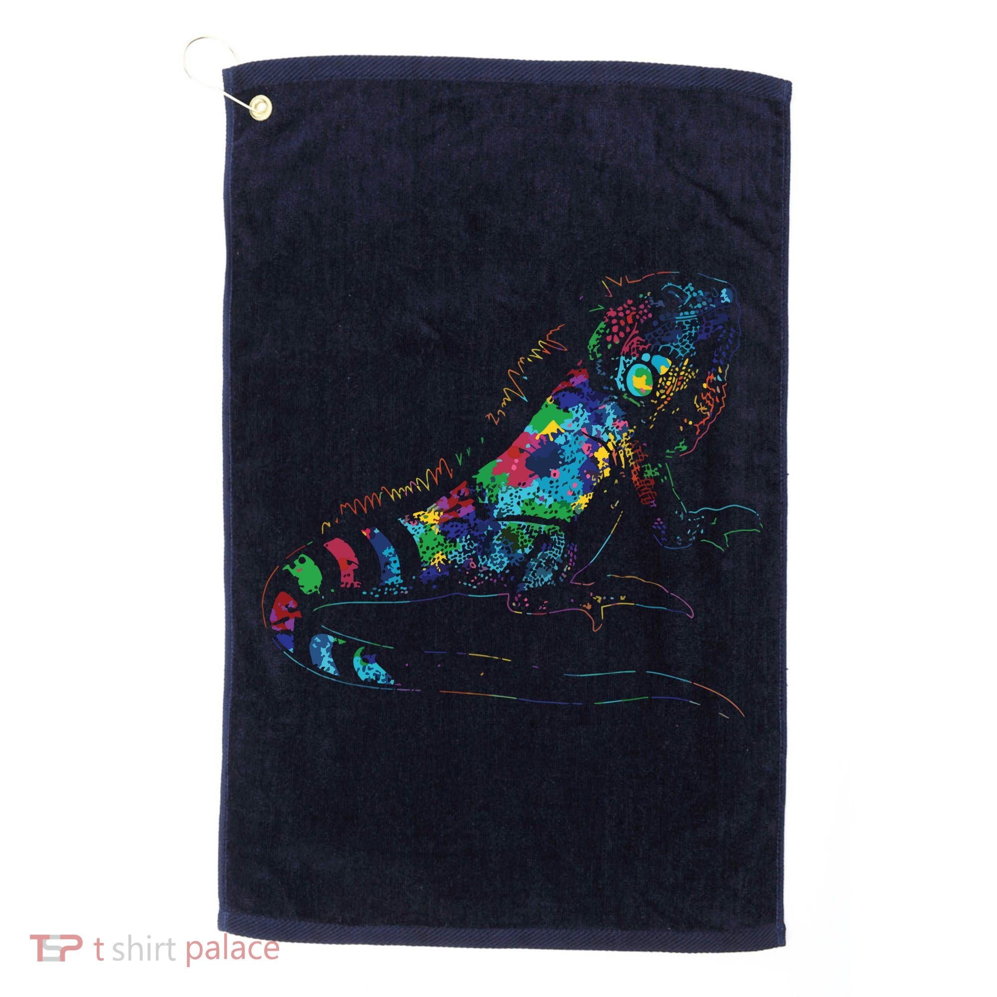 Tropic Reptile Zoo Keeper Gift Idea Iguana Golf Towel