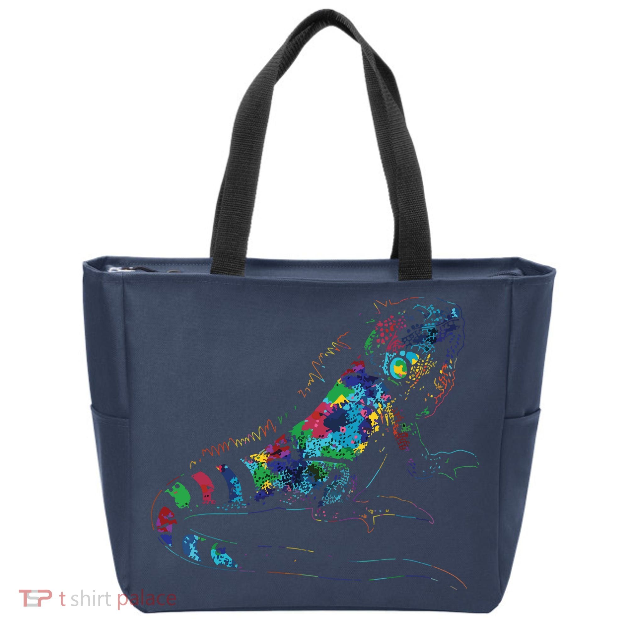 Tropic Reptile Zoo Keeper Gift Idea Iguana Tote Bag