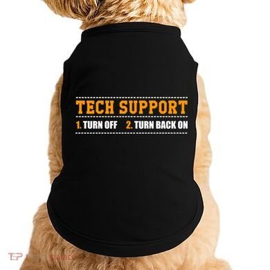 Tech Support 101 For Dummies Cool Gift Funny Tech Support Checklist Gift Doggie Tank