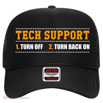 Tech Support 101 For Dummies Cool Gift Funny Tech Support Checklist Gift Hat