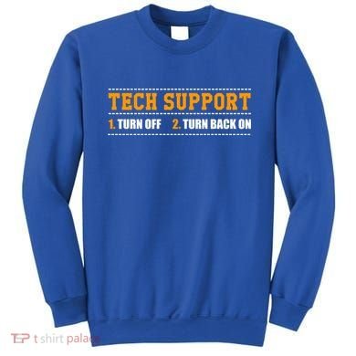 Tech Support 101 For Dummies Cool Gift Funny Tech Support Checklist Gift Sweatshirt