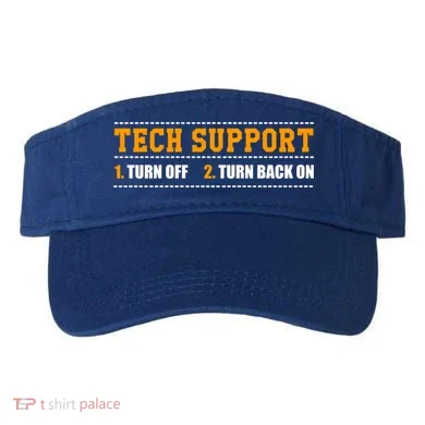 Tech Support 101 For Dummies Cool Gift Funny Tech Support Checklist Gift Visor