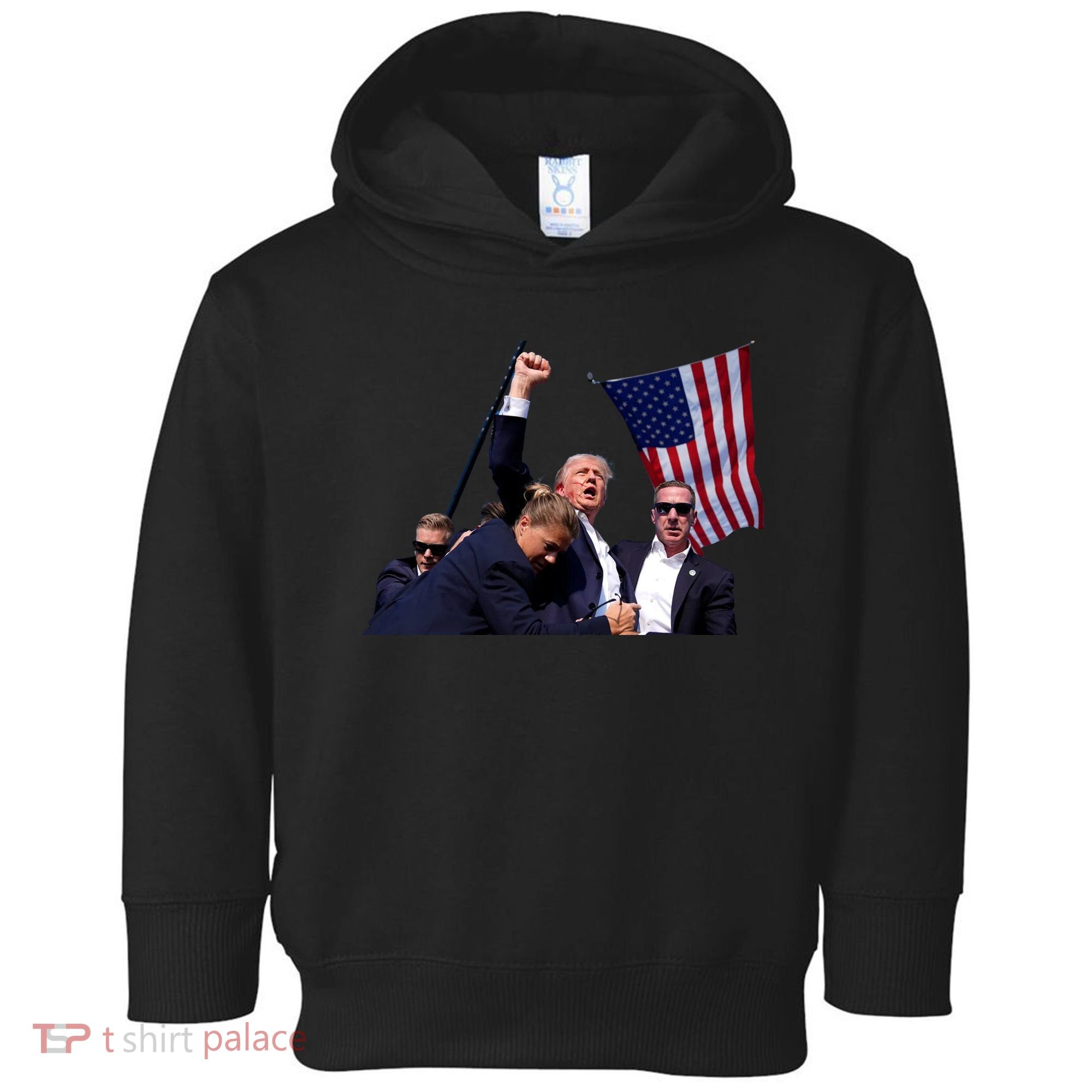 Trump Shot 2024 Toddler Hoodie