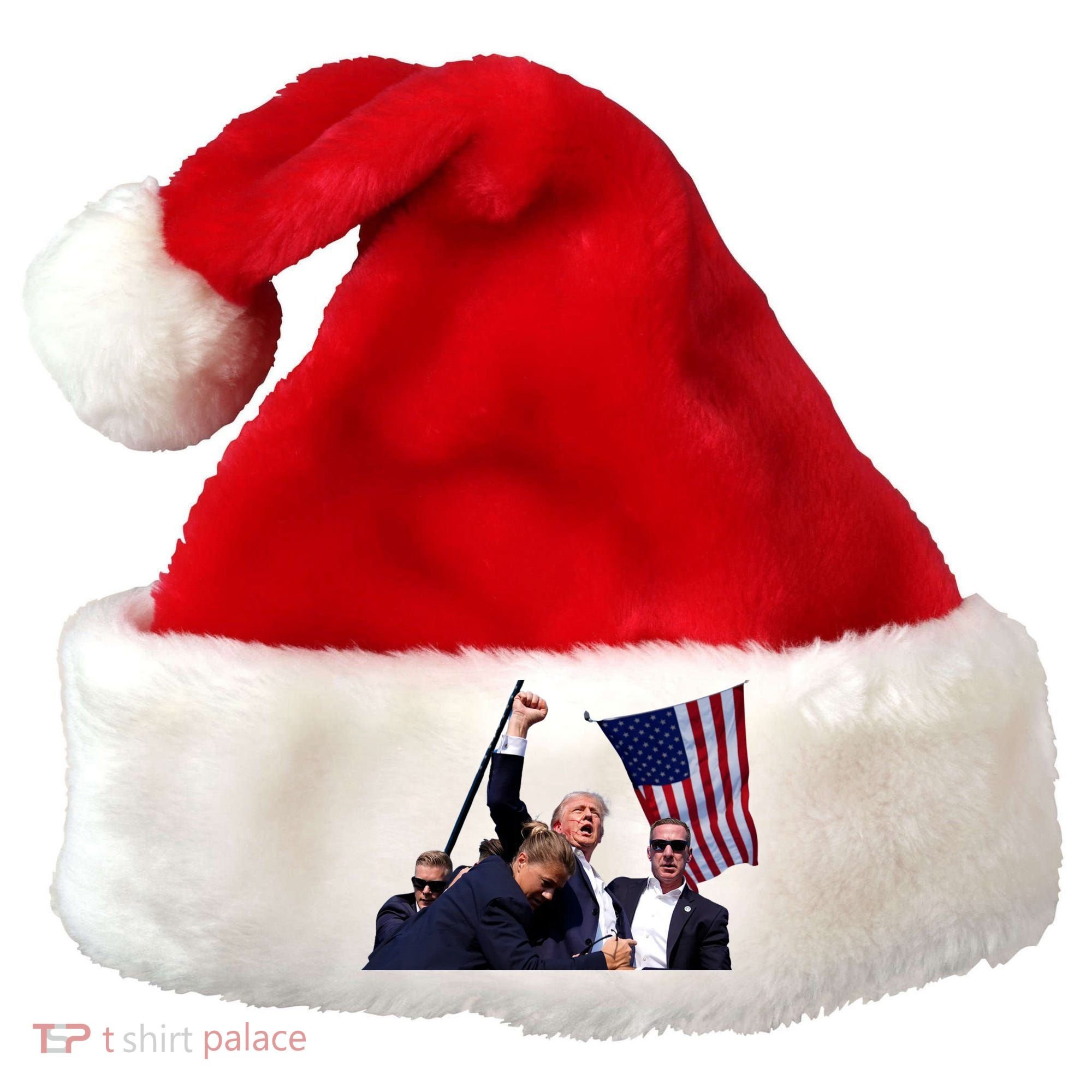 Trump Shot 2024 Santa Hat