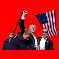 Trump Shot 2024 Santa Hat thumb 1