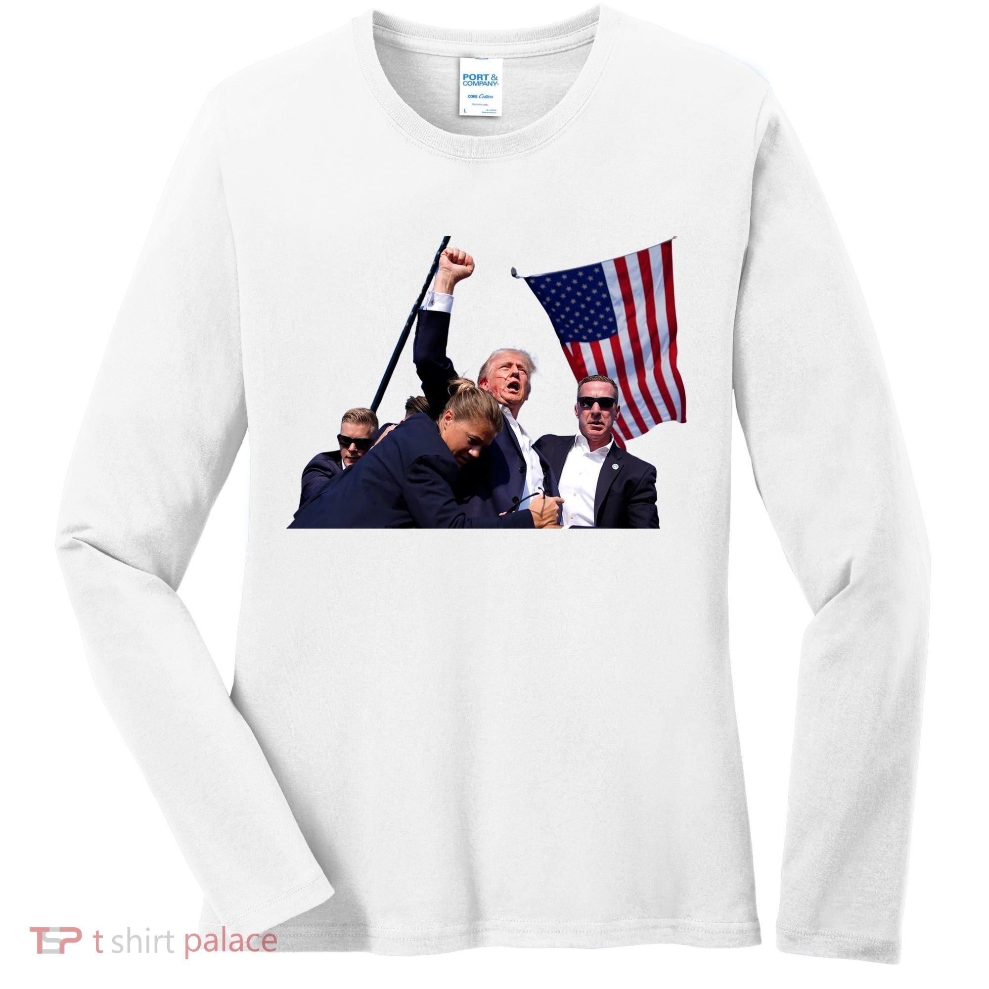 Trump Shot 2024 Women's Long Sleeve Shirt
