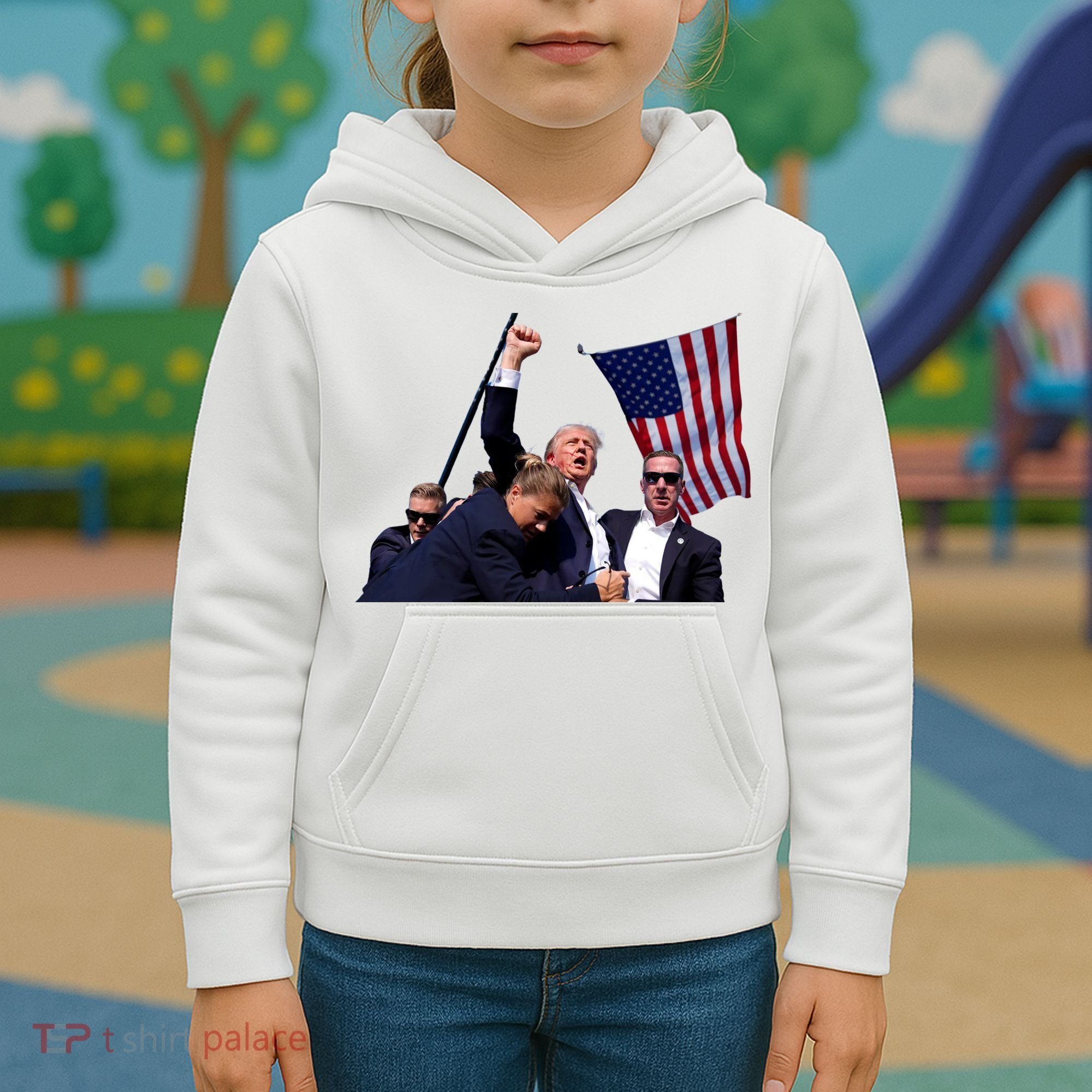 Trump Shot 2024 Kids Hoodie