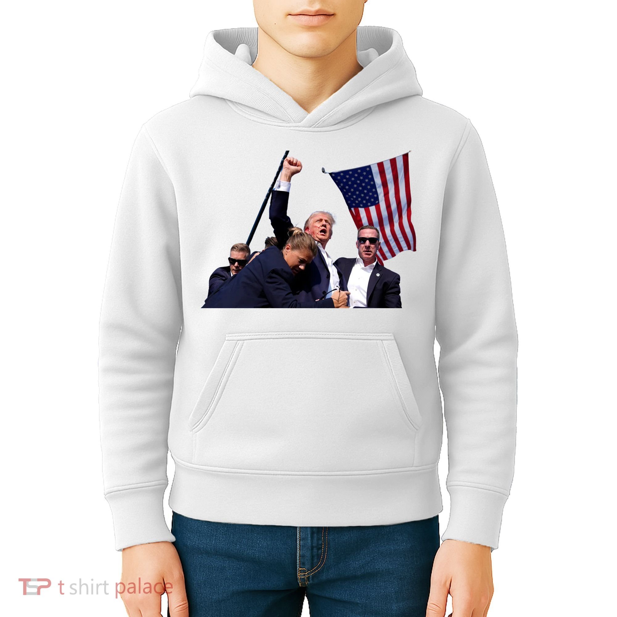 Trump Shot 2024 Kids Hoodie