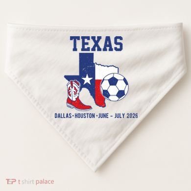 Texas Soccer 2026 USA-Made Doggie Bandana