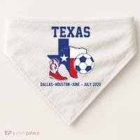 Texas Soccer 2026 USA-Made Doggie Bandana thumb 0