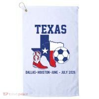 Texas Soccer 2026 Golf Towel thumb 0