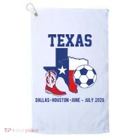 Texas Soccer 2026 Golf Towel thumb 0