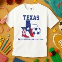 Texas Soccer 2026 Kids T-Shirt thumb 3