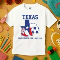 Texas Soccer 2026 Kids T-Shirt thumb 3