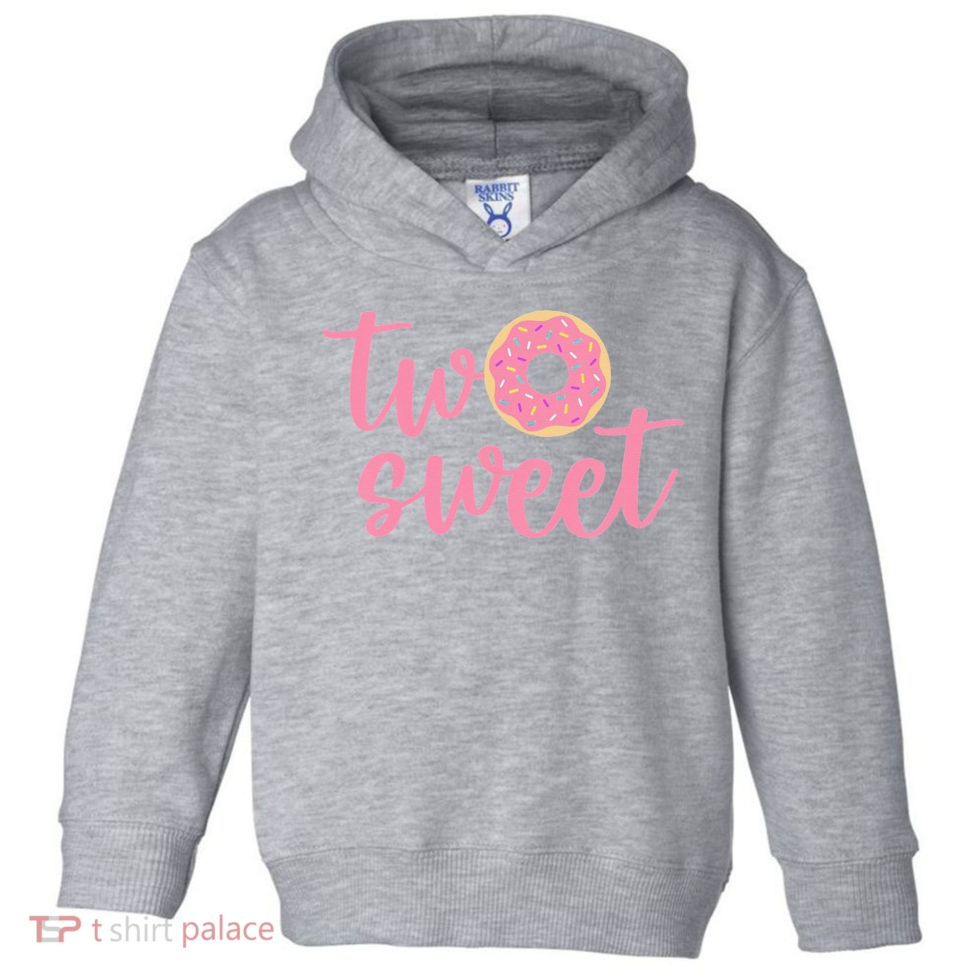 two sweet 2nd birthday decoration Donut Toddler Hoodie