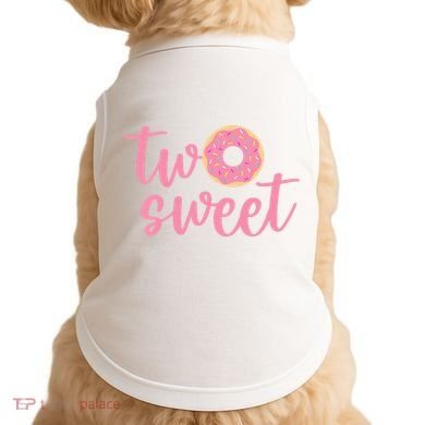 two sweet 2nd birthday decoration Donut Doggie Tank