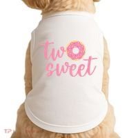 two sweet 2nd birthday decoration Donut Doggie Tank thumb 0