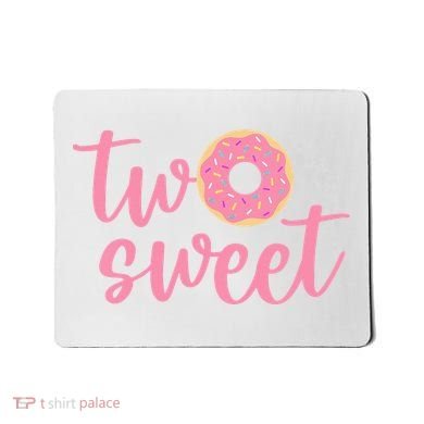 two sweet 2nd birthday decoration Donut Mousepad