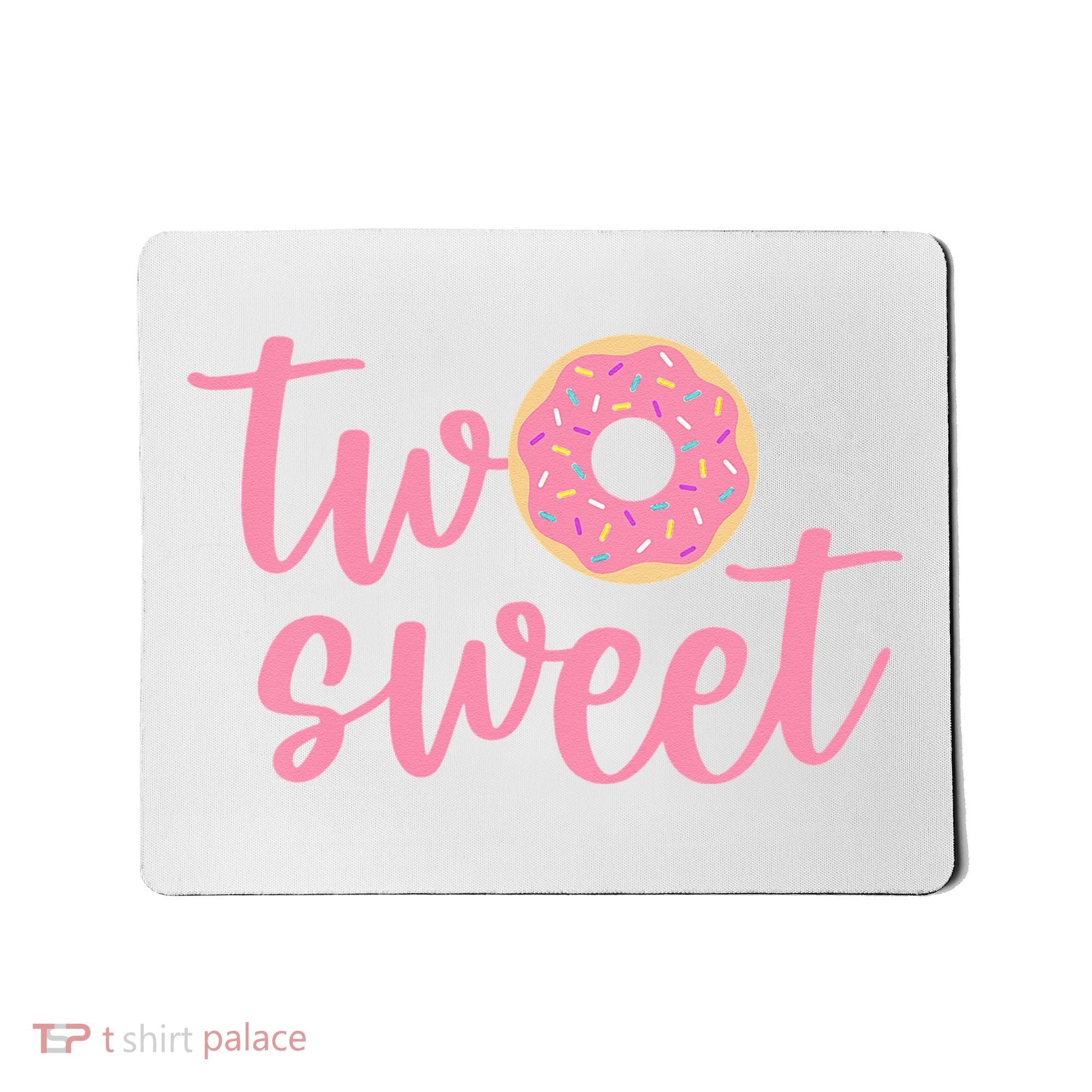 two sweet 2nd birthday decoration Donut Mousepad